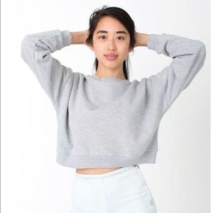 American Apparel Crop Fleece Sweater